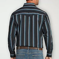 Ely Cattleman Stripe Big and Tall Mens Long Sleeve Western Shirt