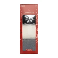 Cuddl Duds Cozy Gift Set Womens 3 Pair Crew Socks
