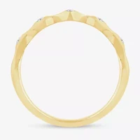 I / Si2) Womens 1/ CT. T.W. Lab Grown White Diamond 10K Gold Wedding Band