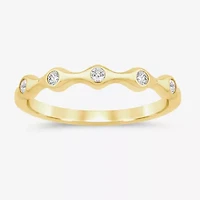 I / Si2) Womens 1/ CT. T.W. Lab Grown White Diamond 10K Gold Wedding Band