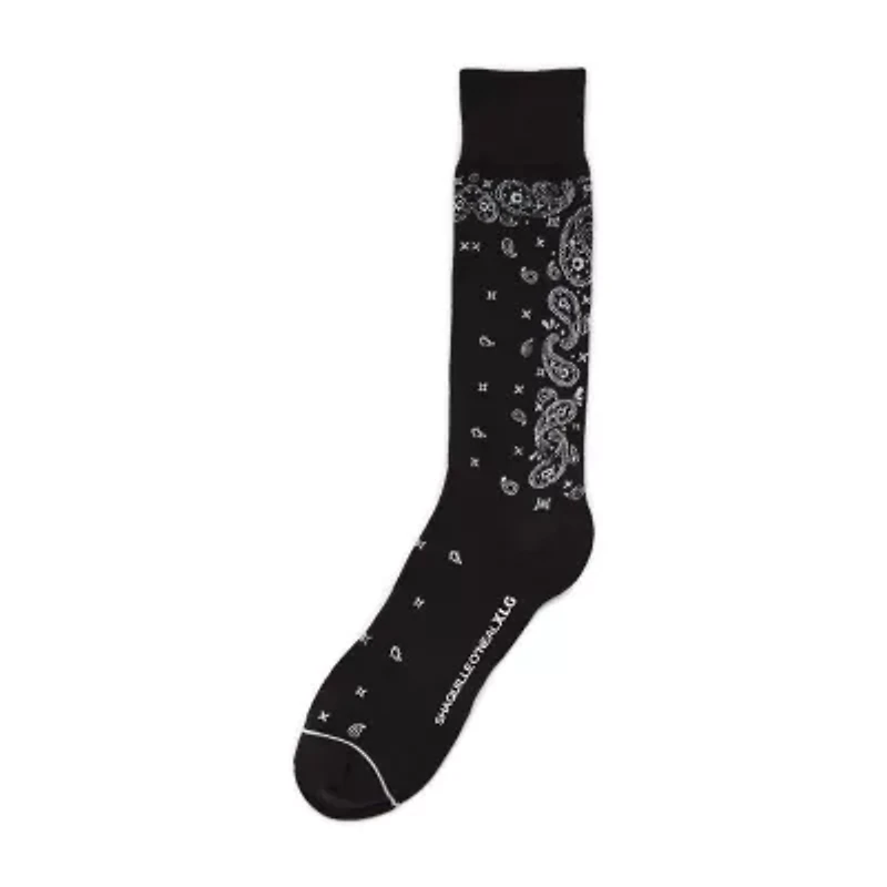 Shaquille O'Neal XLG Dress Mens 1 Pair Big and Tall Crew Socks