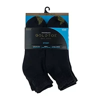 Gold Toe Athletic Sport Mens Breathable 6 Pair Big and Tall Quarter Ankle Socks