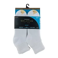 Gold Toe Athletic Sport Mens Breathable 6 Pair Big and Tall Quarter Ankle Socks