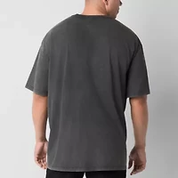 Arizona Mens Crew Neck Short Sleeve Classic Fit Big and Tall Graphic T-Shirt