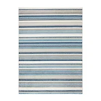 Town And Country Rio Stripe Outdoor Indoor Rectangular Area Rug
