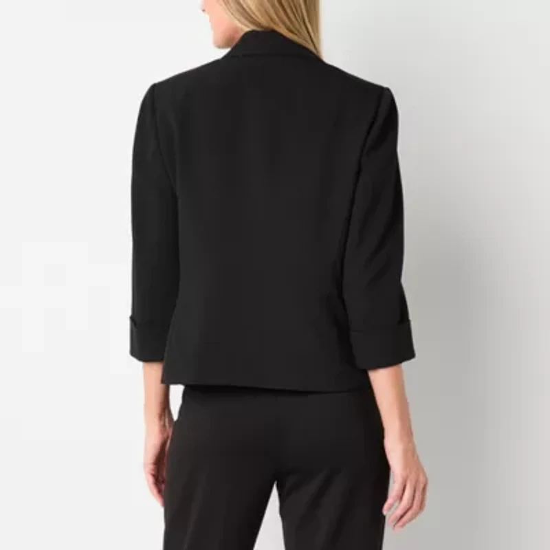Black Label by Evan-Picone Womens Regular Fit Suit Jacket