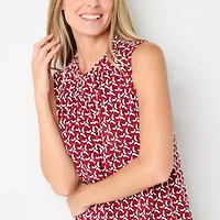 Liz Claiborne Womens Sleeveless Blouse