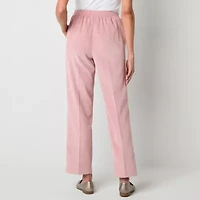 Alfred Dunner Telluride Womens Comfort Waistband Straight Corduroy Pant