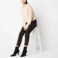 Worthington Womens Crew Neck Long Sleeve Pullover Sweater