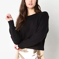 Worthington Womens Crew Neck Long Sleeve Pullover Sweater