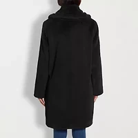 Gallery Womens Faux Fur Heavyweight Topcoat Coat