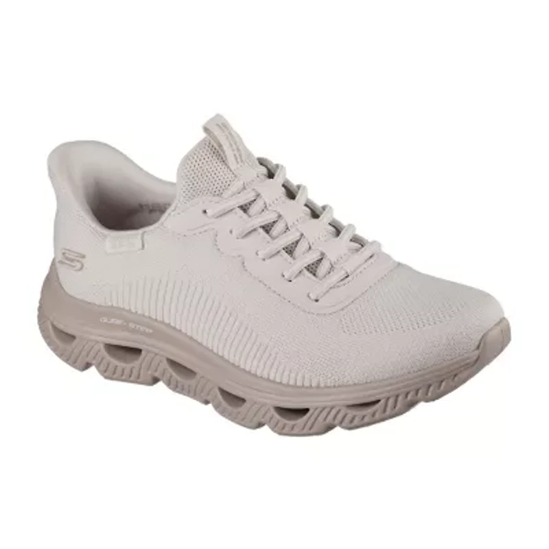 Skechers Bobs Hands Free Slip-Ins Arc Waves Womens Slip-On Walking Shoes