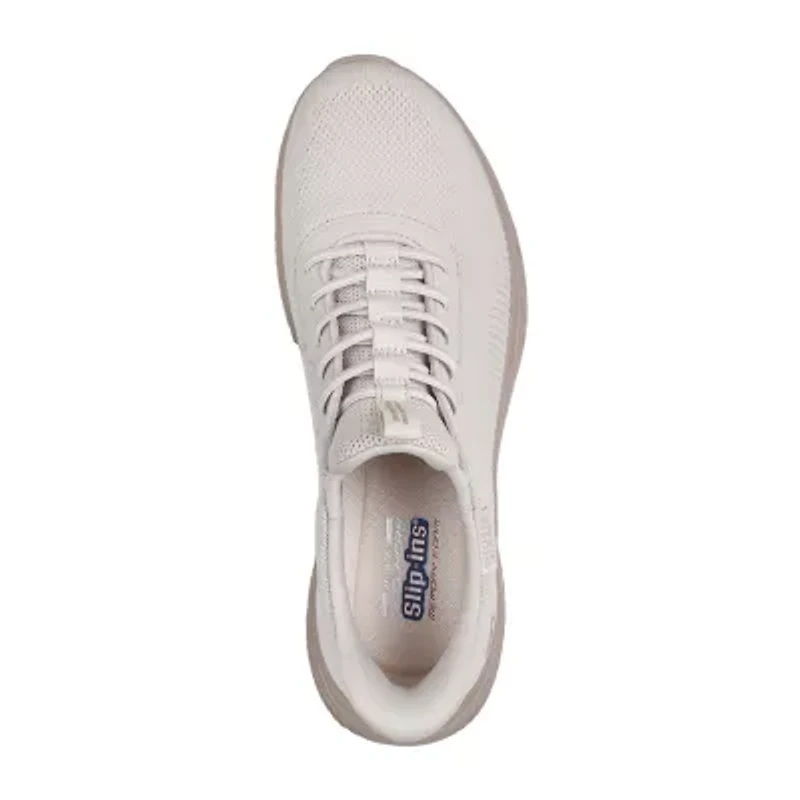 Skechers Bobs Hands Free Slip-Ins Arc Waves Womens Slip-On Walking Shoes