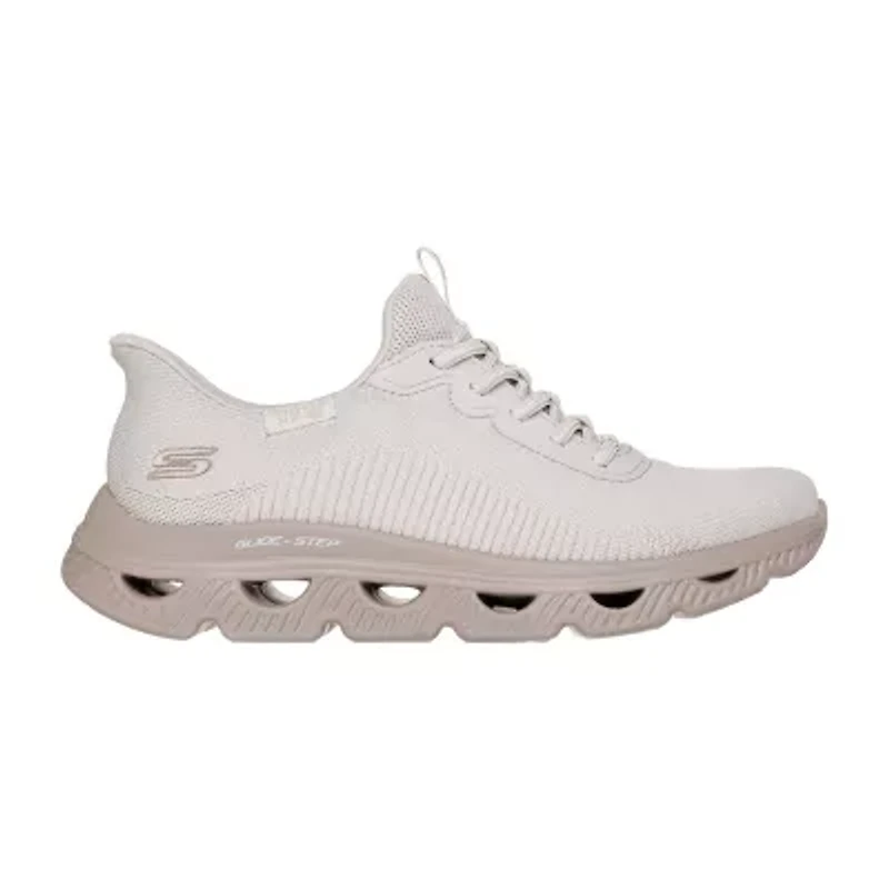 Skechers Bobs Hands Free Slip-Ins Arc Waves Womens Slip-On Walking Shoes