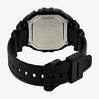 Casio Mens Digital Black Strap Watch W218h-1avos