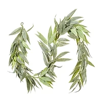 Vickerman 6' Green Muddy White Willow Garland X 30