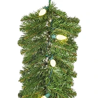 Vickerman 9' Oregon Fir Christmas Garland with 150 Warm White LED Lights
