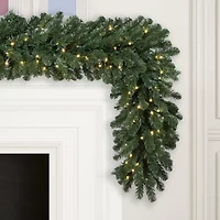 Vickerman 9' Oregon Fir Christmas Garland with 150 Warm White LED Lights
