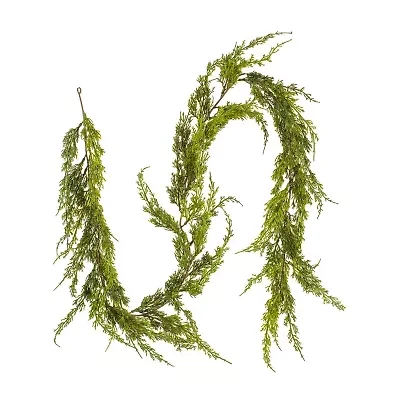 Vickrman 6' Green Monterey Cypress Garland X 64