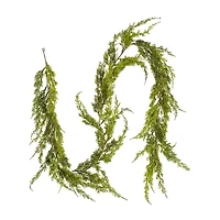 Vickrman 6' Green Monterey Cypress Garland X 64