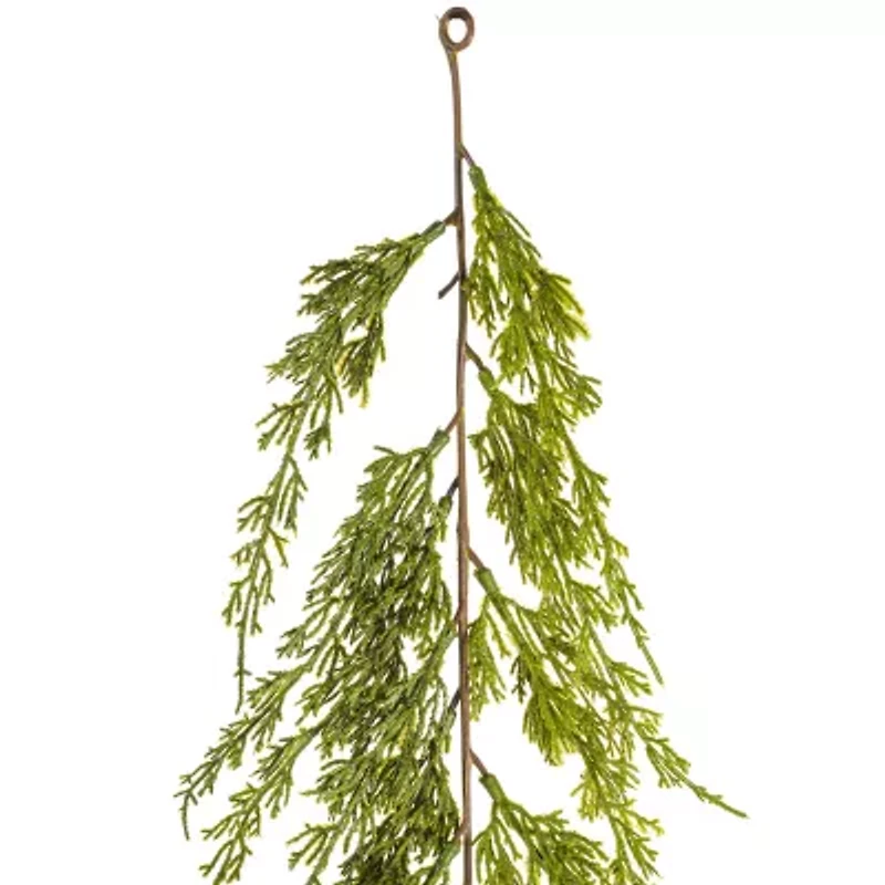 Vickrman 6' Green Monterey Cypress Garland X 64