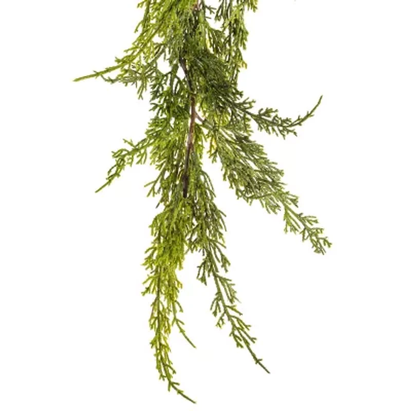 Vickrman 6' Green Monterey Cypress Garland X 64