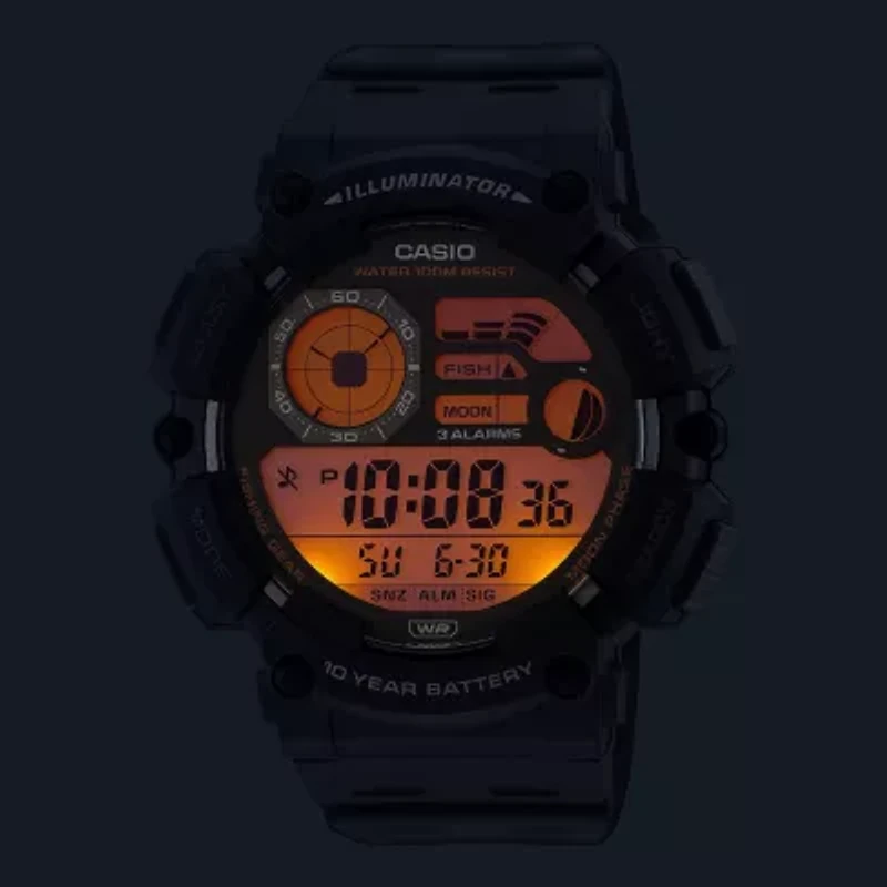 Casio Mens Multi-Function Digital Black Strap Watch Ws1500h-1av