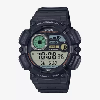 Casio Mens Multi-Function Digital Black Strap Watch Ws1500h-1av