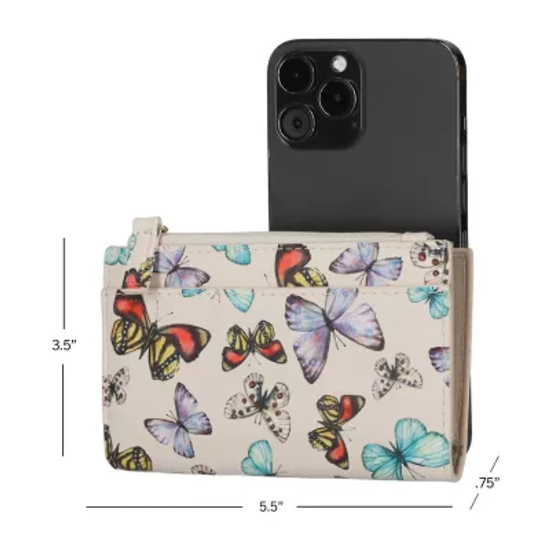 Mundi Delilah Womens Rfid Blocking Slim Fold Wallet