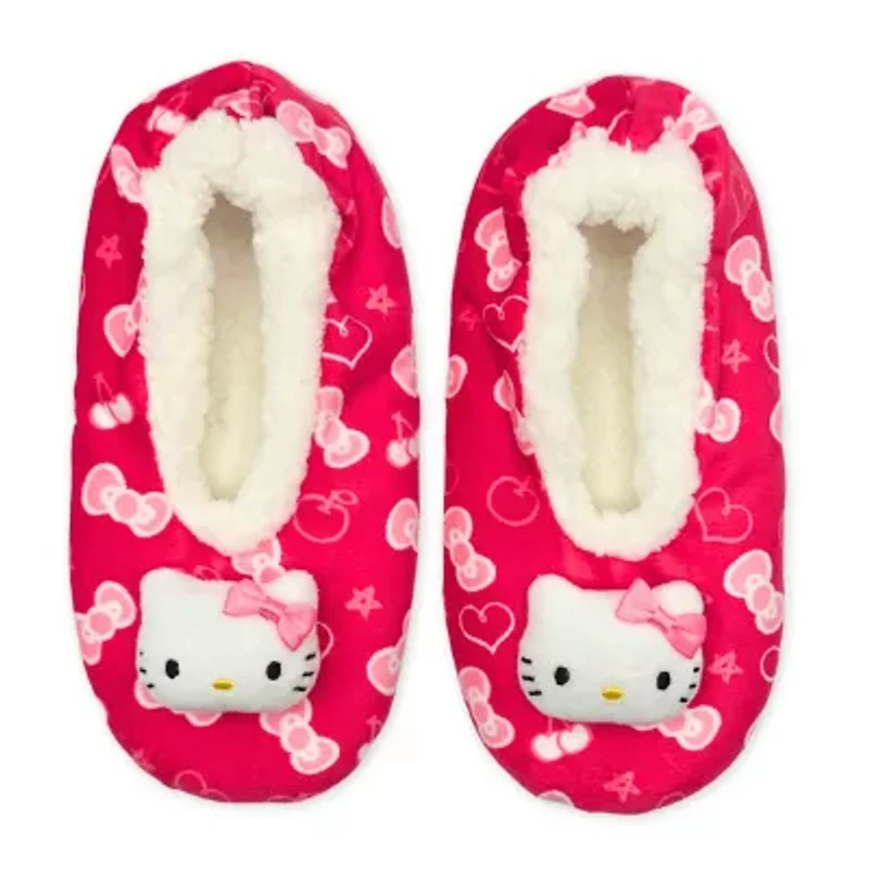 Pom Head Womens Multi-Pack 1 Pair Hello Kitty Slipper Socks