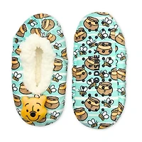 Pom Head Womens Multi-Pack 1 Pair Winnie The Pooh Slipper Socks