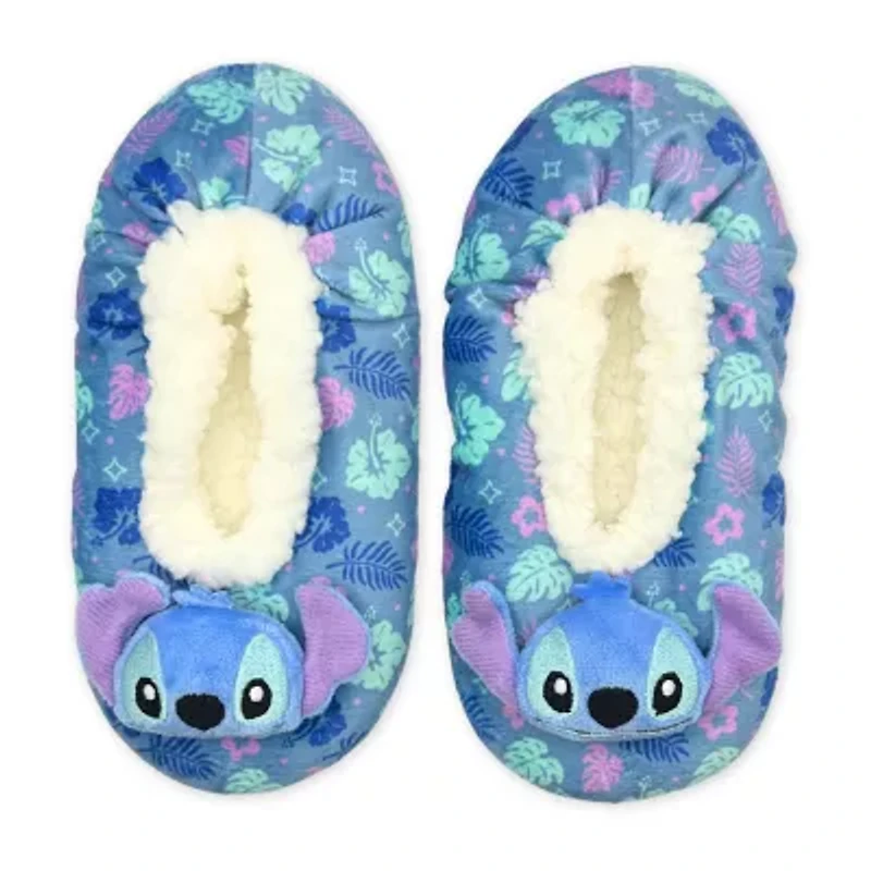 Pom Head Womens 1 Pair Lilo & Stitch Slipper Socks