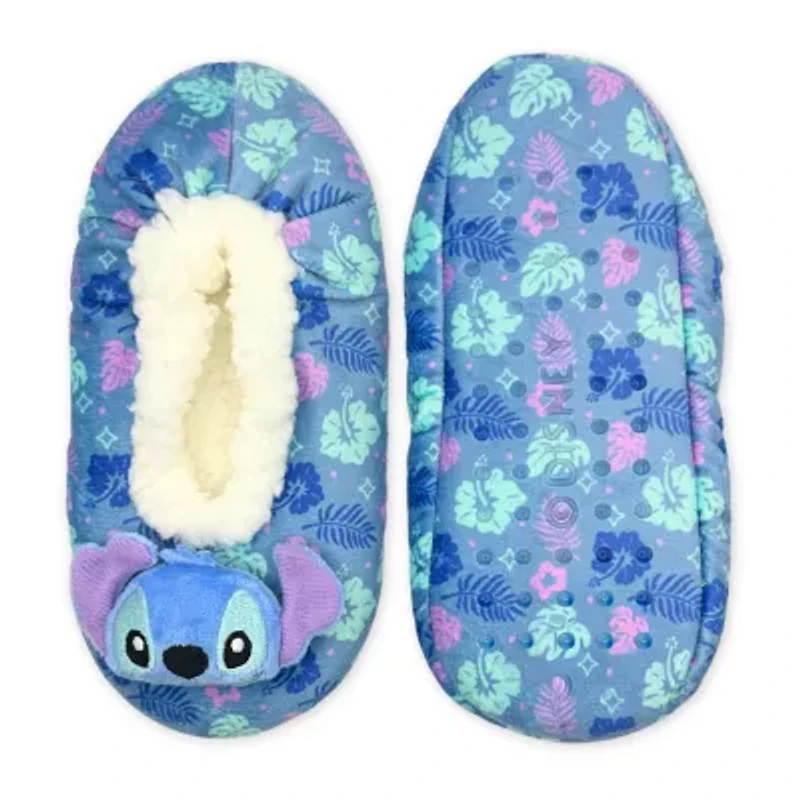 Pom Head Womens 1 Pair Lilo & Stitch Slipper Socks