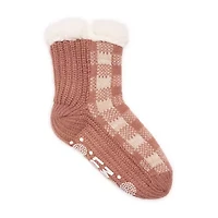 Muk Luks Womens 1 Pair Slipper Socks