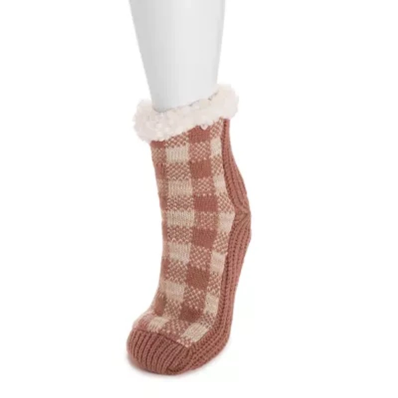 Muk Luks Womens 1 Pair Slipper Socks