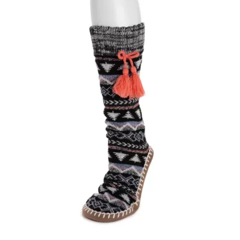 Muk Luks Womens 1 Pair Slipper Socks