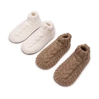 Muk Luks Womens Multi-Pack 2 Pair Slipper Socks