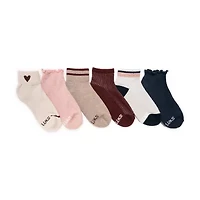 Muk Luks Womens 6 Pair Crew Socks