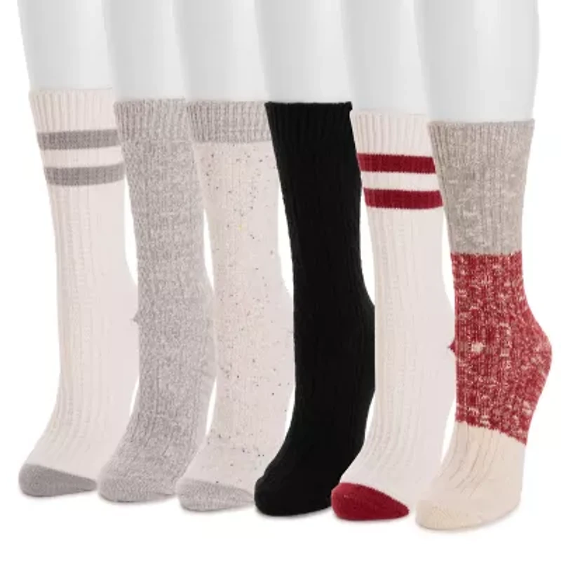 Muk Luks Womens Multi-Pack Boot Socks