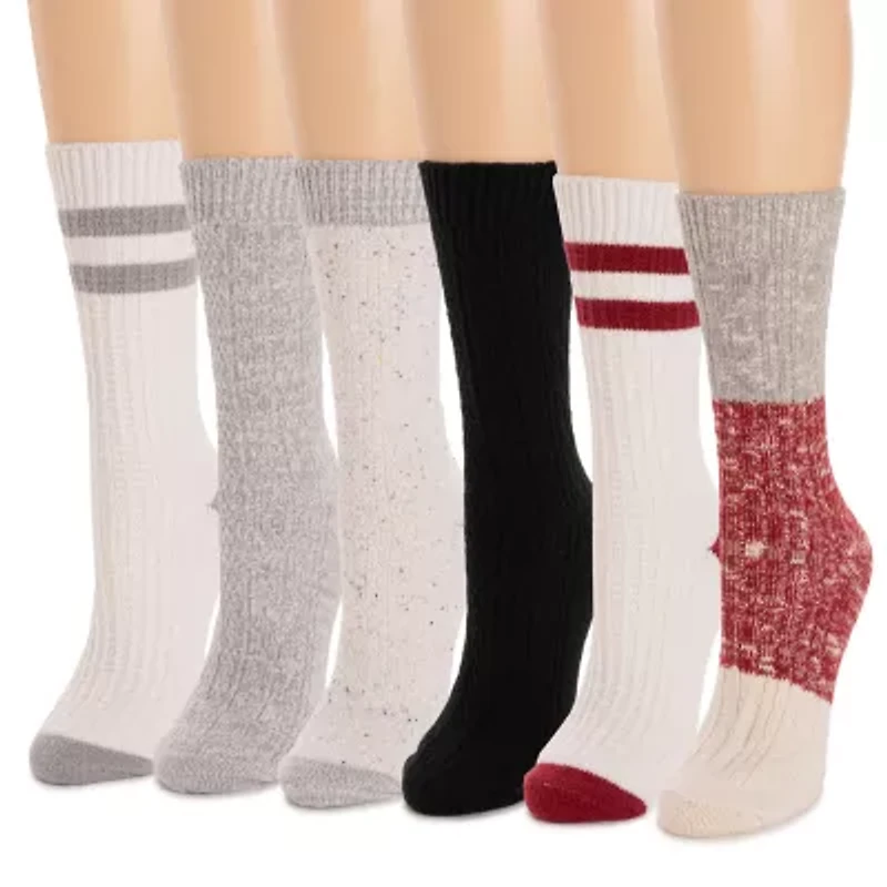 Muk Luks Womens Multi-Pack Boot Socks