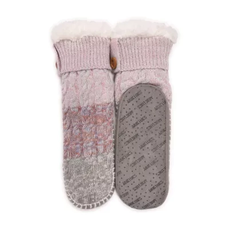 Muk Luks Womens 1 Pair Slipper Socks