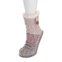 Muk Luks Womens 1 Pair Slipper Socks