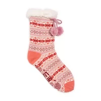 Muk Luks Womens 1 Pair Slipper Socks