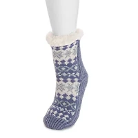 Muk Luks Womens 1 Pair Slipper Socks
