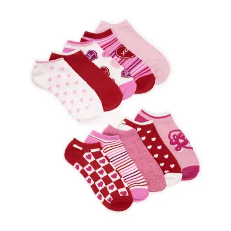 Muk Luks Womens Multi-Pack 10 Pair Low Cut Socks