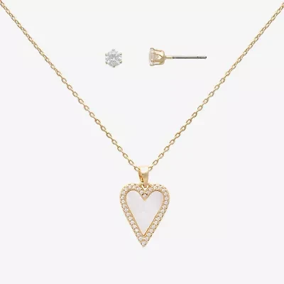 Mixit Womens Glass Hypoallergenic 2-pc. Jewelry Set