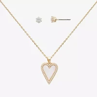 Mixit Womens Glass Hypoallergenic 2-pc. Jewelry Set