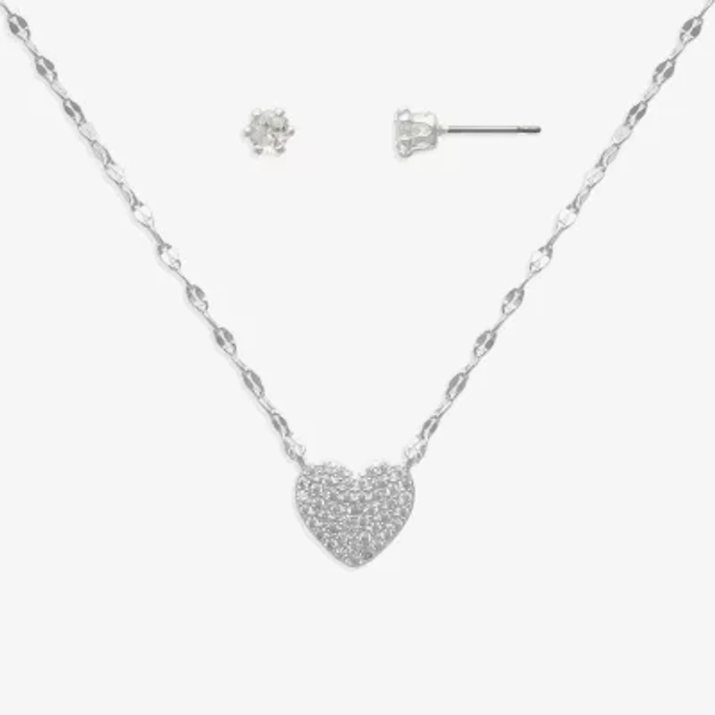 Mixit Womens Glass Hypoallergenic 2-pc. Jewelry Set