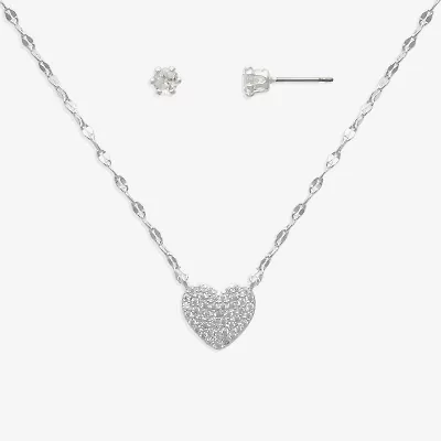 Mixit Womens Glass Hypoallergenic 2-pc. Jewelry Set