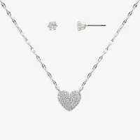 Mixit Womens Glass Hypoallergenic 2-pc. Jewelry Set